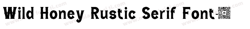 Wild Honey Rustic Serif Font字体转换